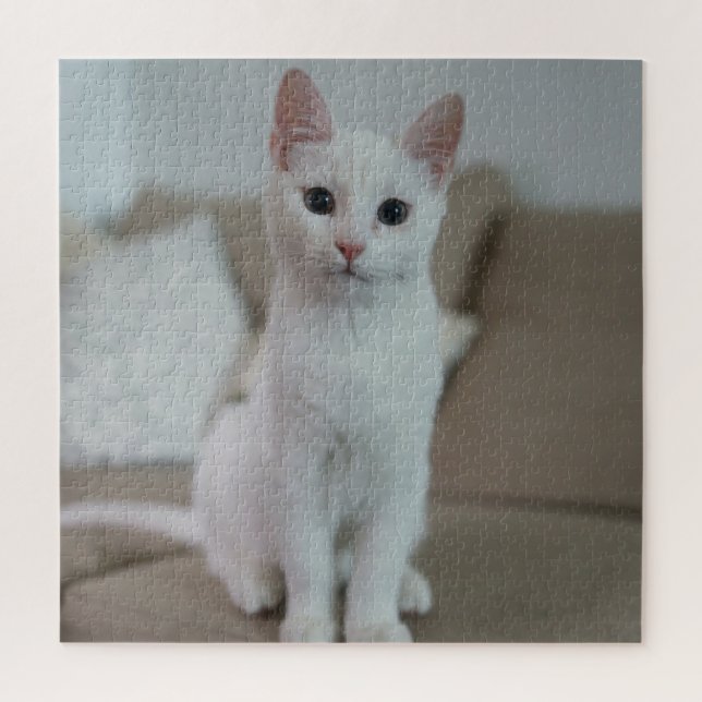 White cat | Zazzle_Growshop. Jigsaw Puzzle (Vertical)