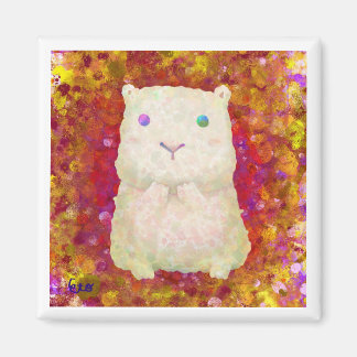 white cavy (Red) Magnet