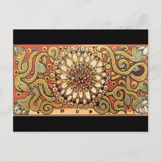 White Cedar Box Boho Country Flower Postcard