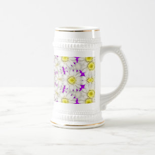 White Ceramic Beer Stein Mug