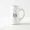 White Ceramic Beer Stein with Custom Initials