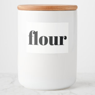 White Ceramic Kitchen Canisters Home Food Storage Label