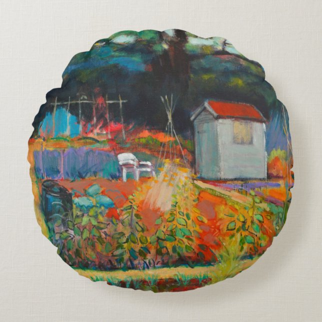 White Chair Round Pillow (Front)