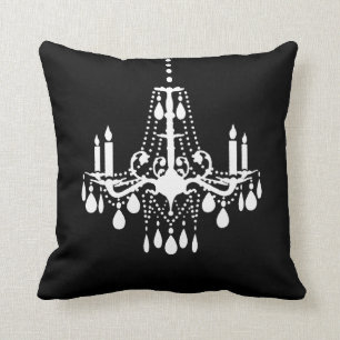 White Chandelier Pillow