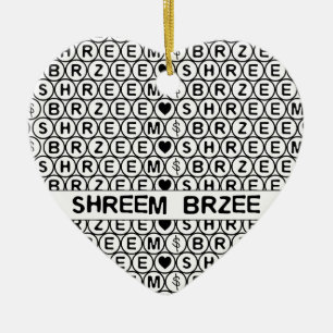 White Chant Shreem Brzee money mantra Ceramic Ornament