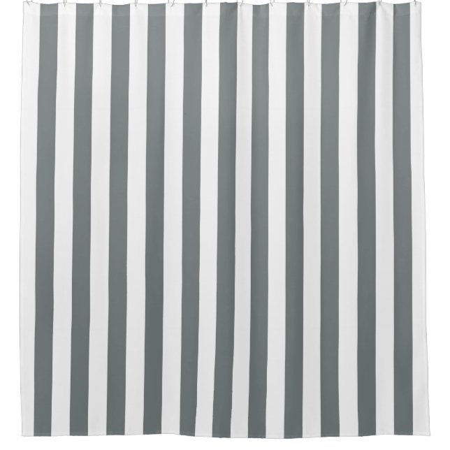 White Charcoal Grey Vertical Stripe NL #0 (Front)