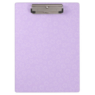 White Cherry Blossom & Lilac Clipboard