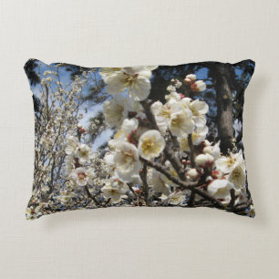 White Cherry Blossom / Sakura / サクラ（桜） Accent Pillow