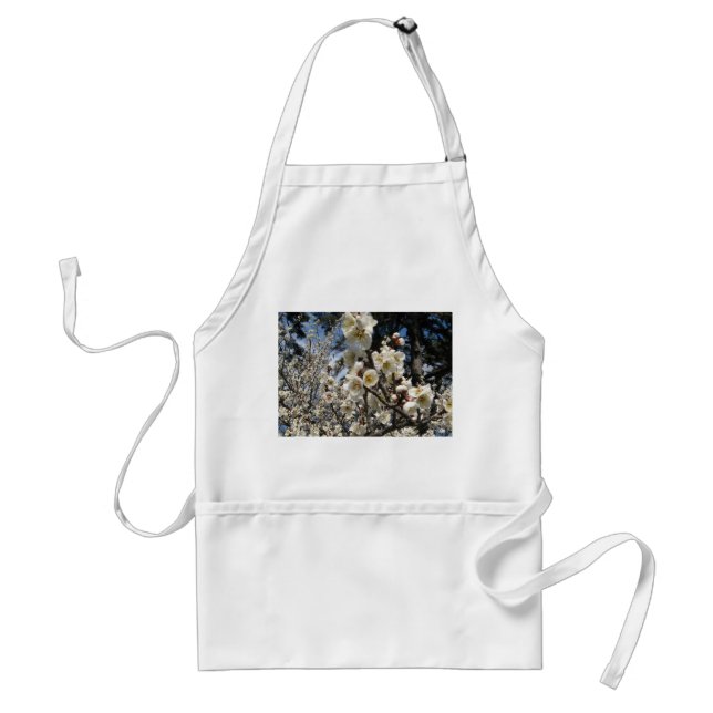 White Cherry Blossom / Sakura / サクラ（桜） Standard Apron (Front)