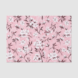 White cherry blossom tissue paper