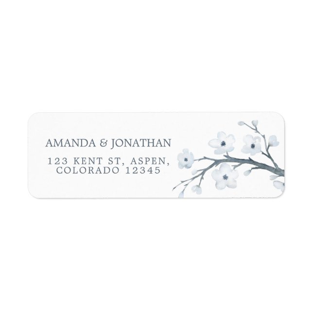 White Cherry Blossoms Wedding (Front)
