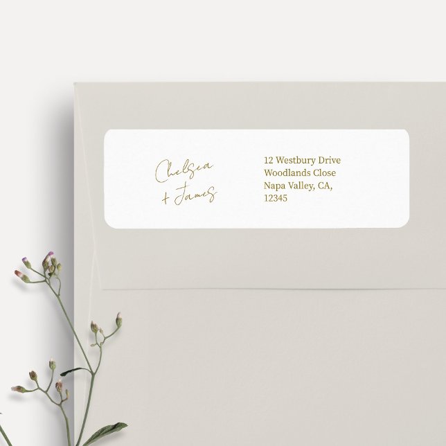 White | Chic Simple Script Welcome Wedding Address (Creator Uploaded)