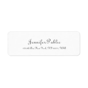 White Chic Template Modern Script Professional