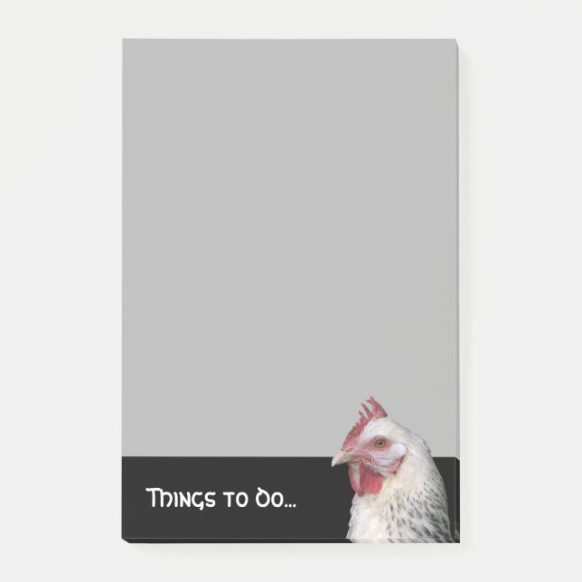 White chicken post-it notes (Front)