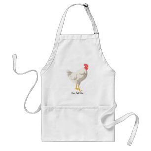 White Chicken Standard Apron