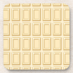 White Chocolate Bar Texture Coaster