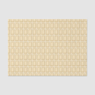 White Chocolate Bar Texture Tissue Paper