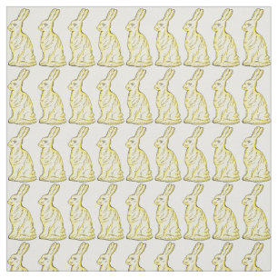 White Chocolate Bunny Rabbits Easter Candy Spring Fabric