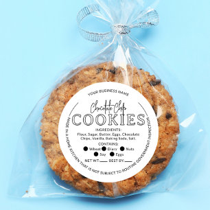 White Chocolate Chip Cookies Cottage Law Sticker