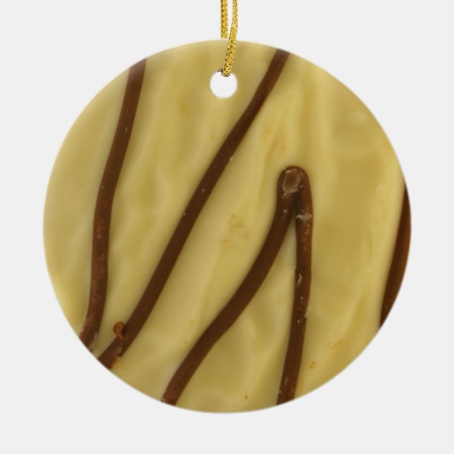 White Chocolate Dipped Cookie Ornament (Front)