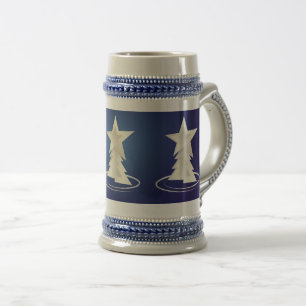 White Christmas Beer Stein