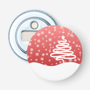 White Christmas Bottle Opener