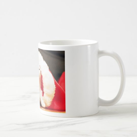 White Christmas Cat Coffee Mug