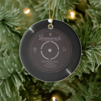 White Christmas Christmas Song Ceramic Ornament