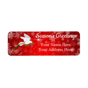 White Christmas Dove