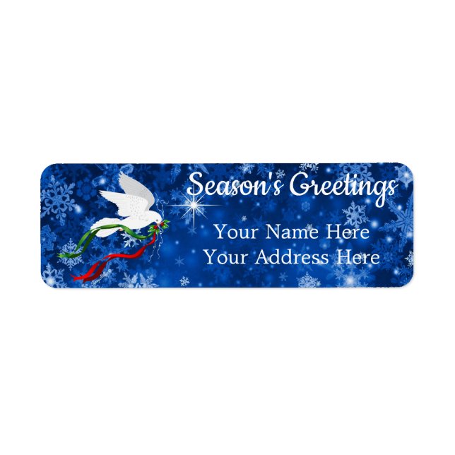 White Christmas Dove (Devant)