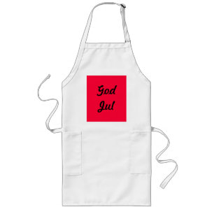 White Christmas dress "Good Christmas" Long Apron