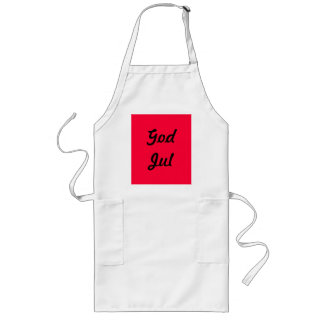 White Christmas dress "Good Christmas" Long Apron