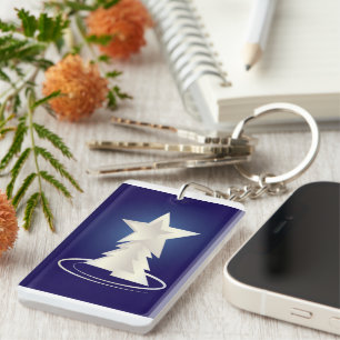 White Christmas Keychain