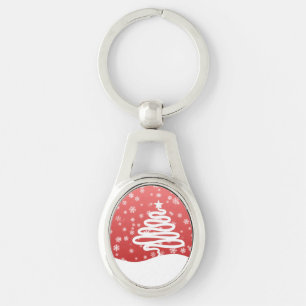 White Christmas Keychain