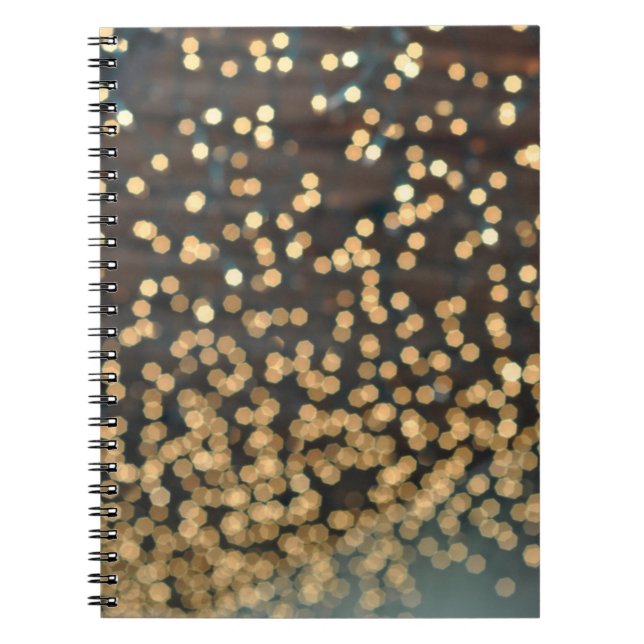 White Christmas Lights Twinkling Notebook (Front)