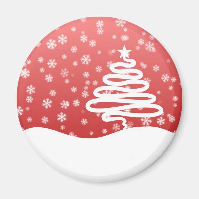 White Christmas Magnet (Front)