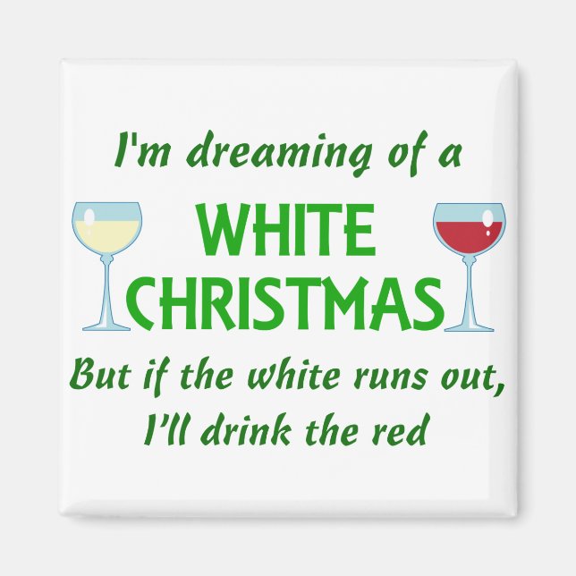 White Christmas Magnet (Front)