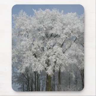 White Christmas Mouse Pad