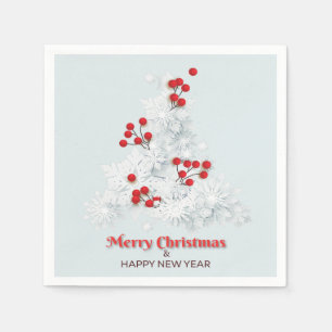White Christmas  Napkin