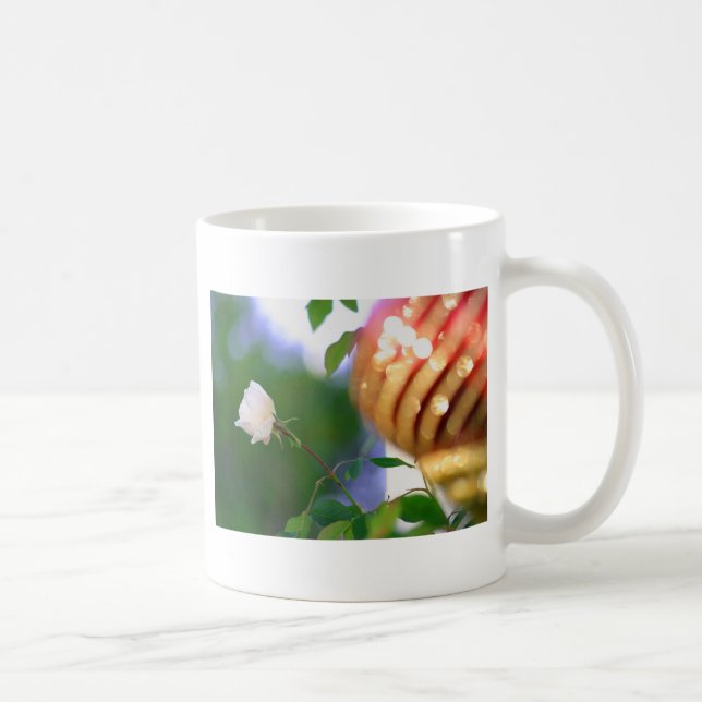 White Christmas Rose Coffee Mug (Right)