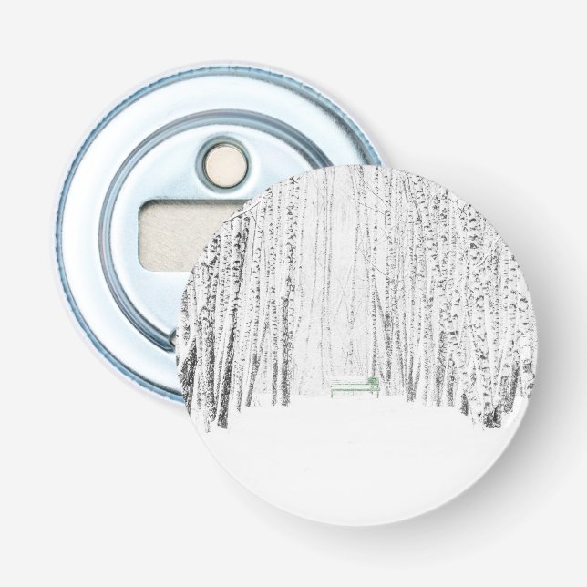 White Christmas Tale Bottle Opener (Front)