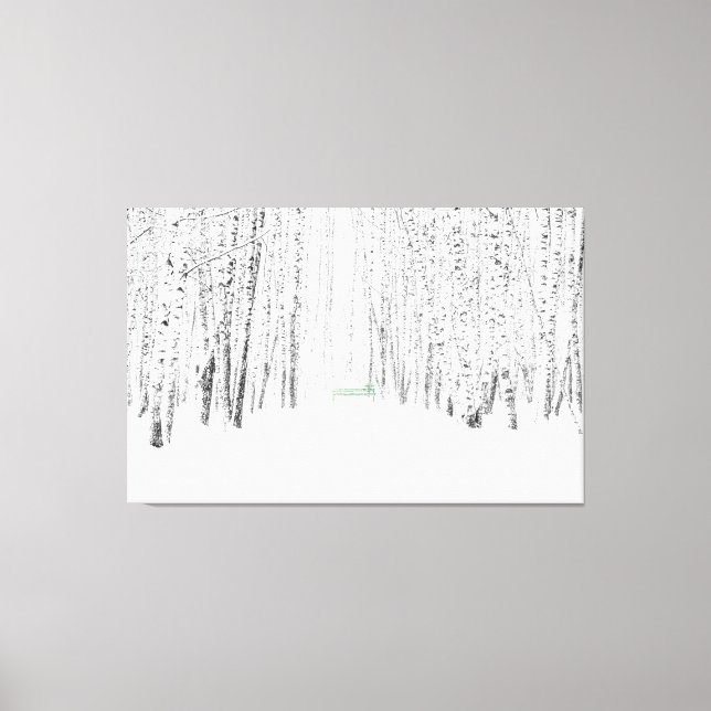White Christmas Tale Canvas Print (Front)