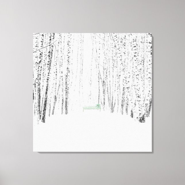 White Christmas Tale Canvas Print (Front)