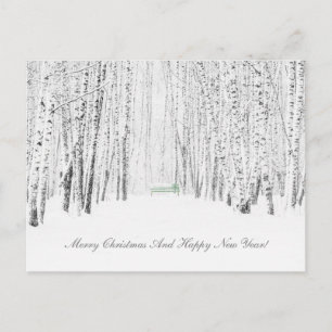 White Christmas Tale Holiday Postcard