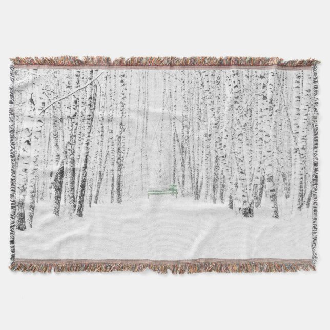 White Christmas Tale Throw Blanket (Front)