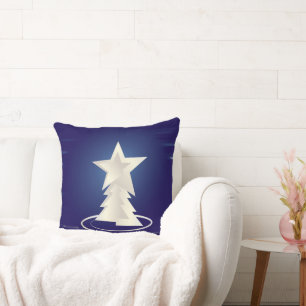 White Christmas Throw Pillow