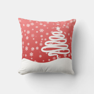 White Christmas Throw Pillow