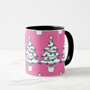White Christmas Tree Mug