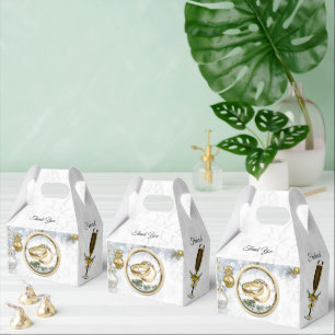 White Christmas Wedding Favor Box