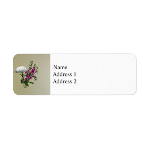 White Chrysanthemum and Purple Snapdragons